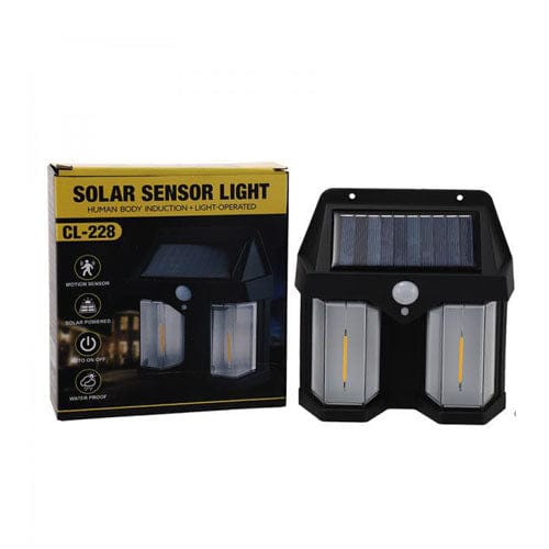 Double Head Antique Solar Sensor Lamp